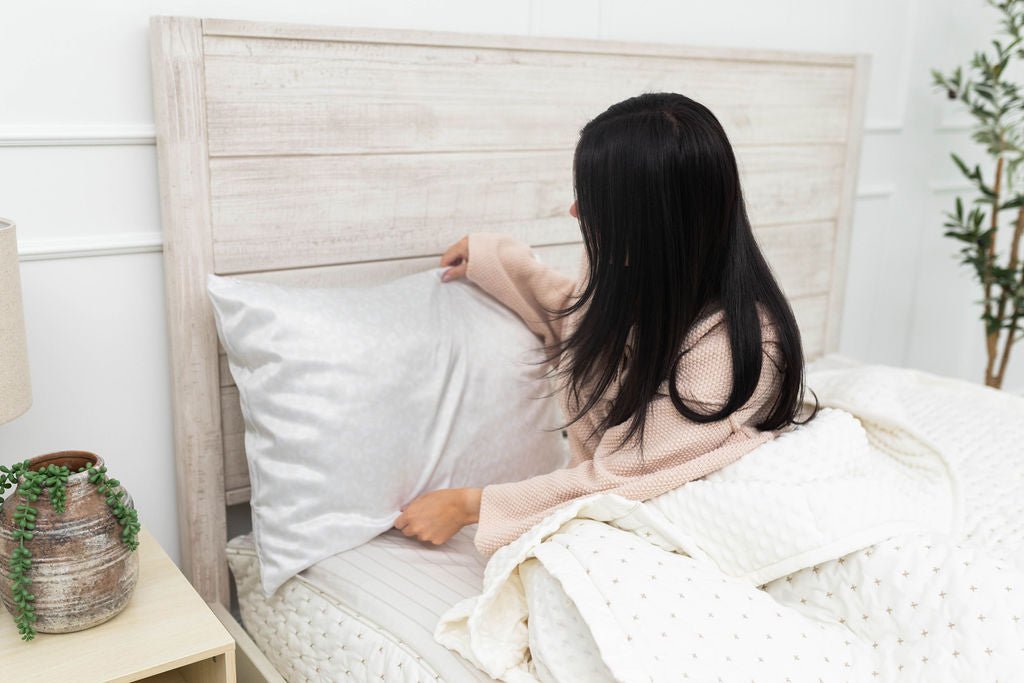 Ivory Satin Pillowcase